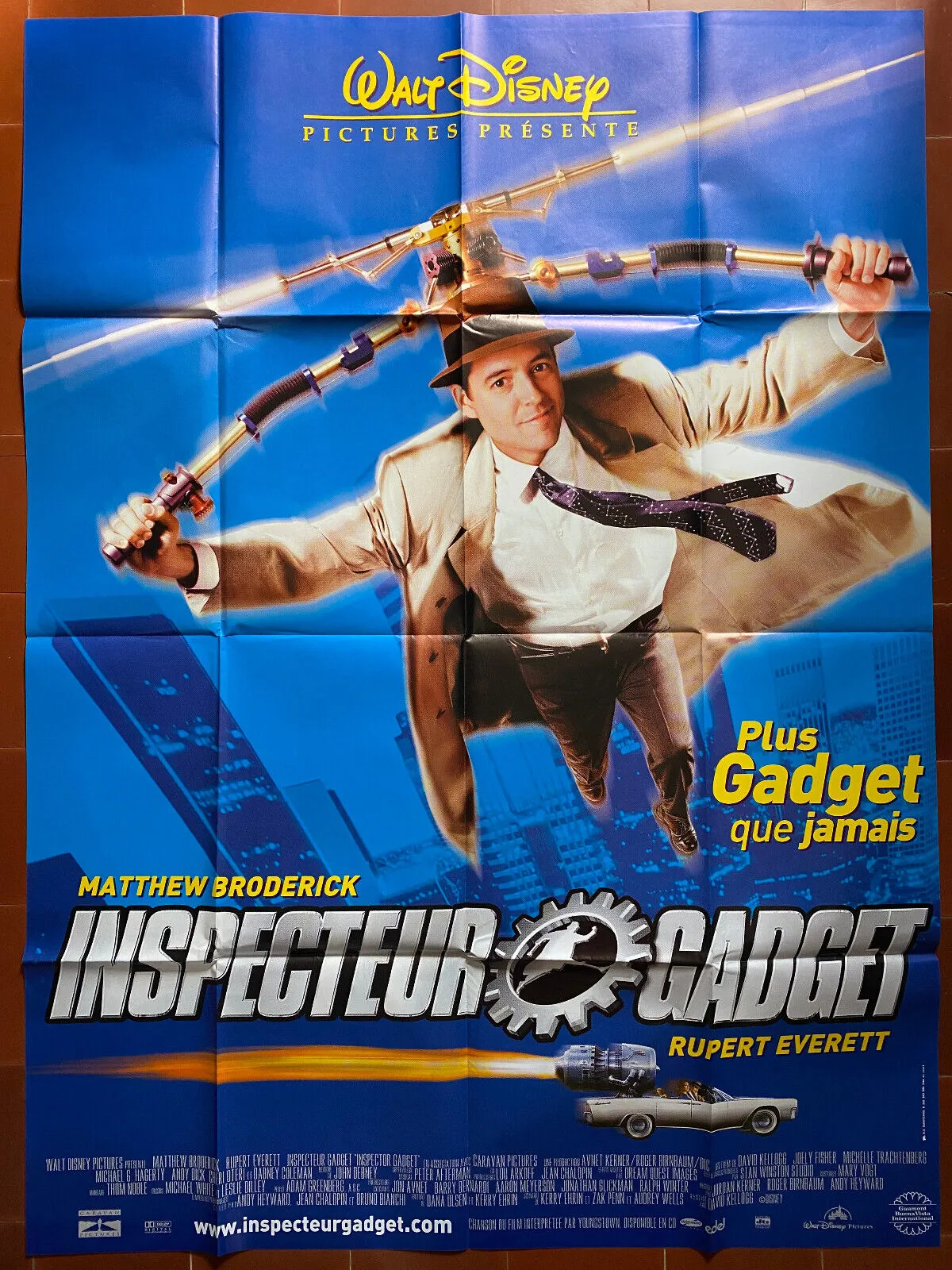 Affiche INSPECTEUR GADGET David KELLOG Mattew BRODERICK disney enfant 120x160cm