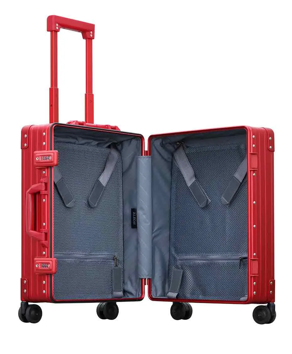 Aleon Classic Aluminum Carry-On - Ruby