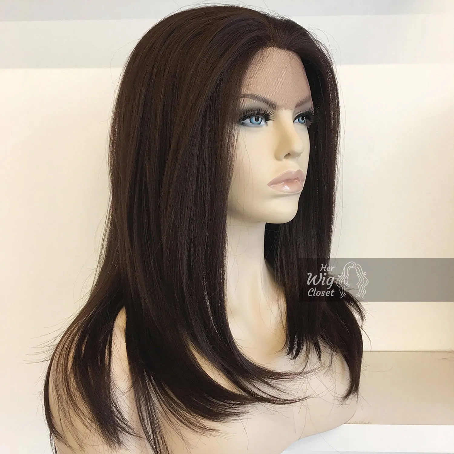 Alexa |  Dark Brown Lace Front Wig 16"