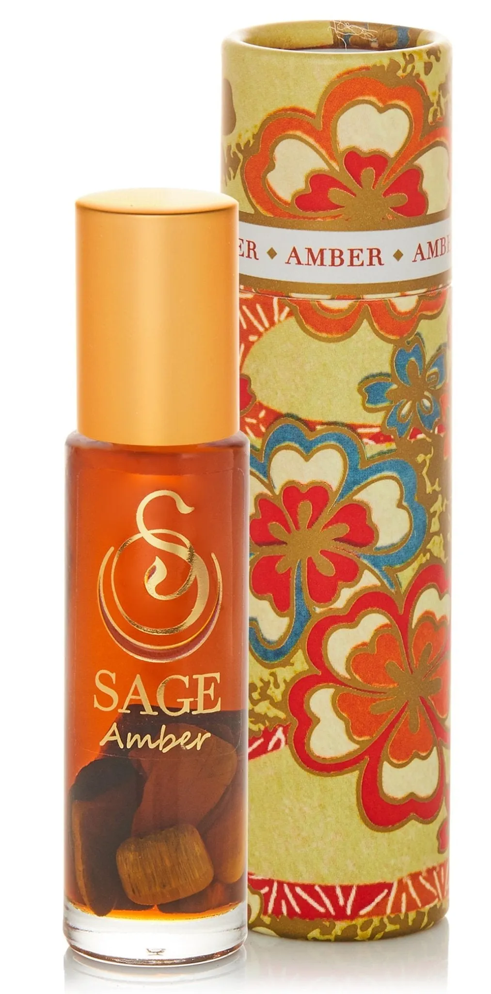Amber 1/4 oz Gemstone Perfume Oil Concentrate Roll-On by Sage