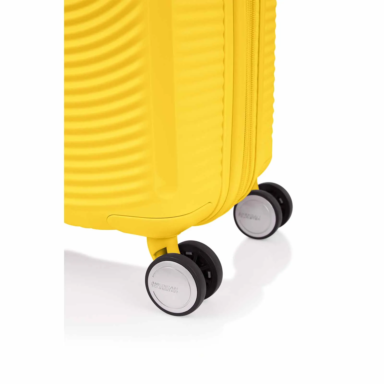 American Tourister Curio 2 55cm Carry-On Suitcase Golden Yellow