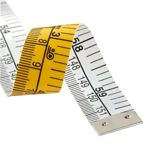 Analogical Comparison Dual Tailors Tape Measure - Inches & Centimetres