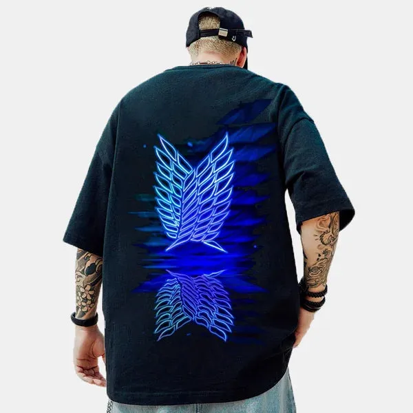 Anime Trendy Brand Hip-hop Loose T-shirt