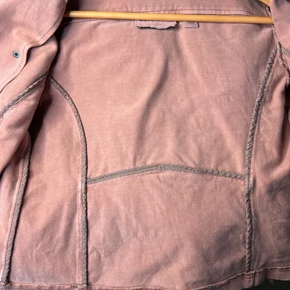 Anthropologie Marrakech Moto Dusty Pink Rose Jacket size Small