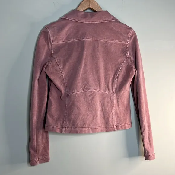 Anthropologie Marrakech Moto Dusty Pink Rose Jacket size Small