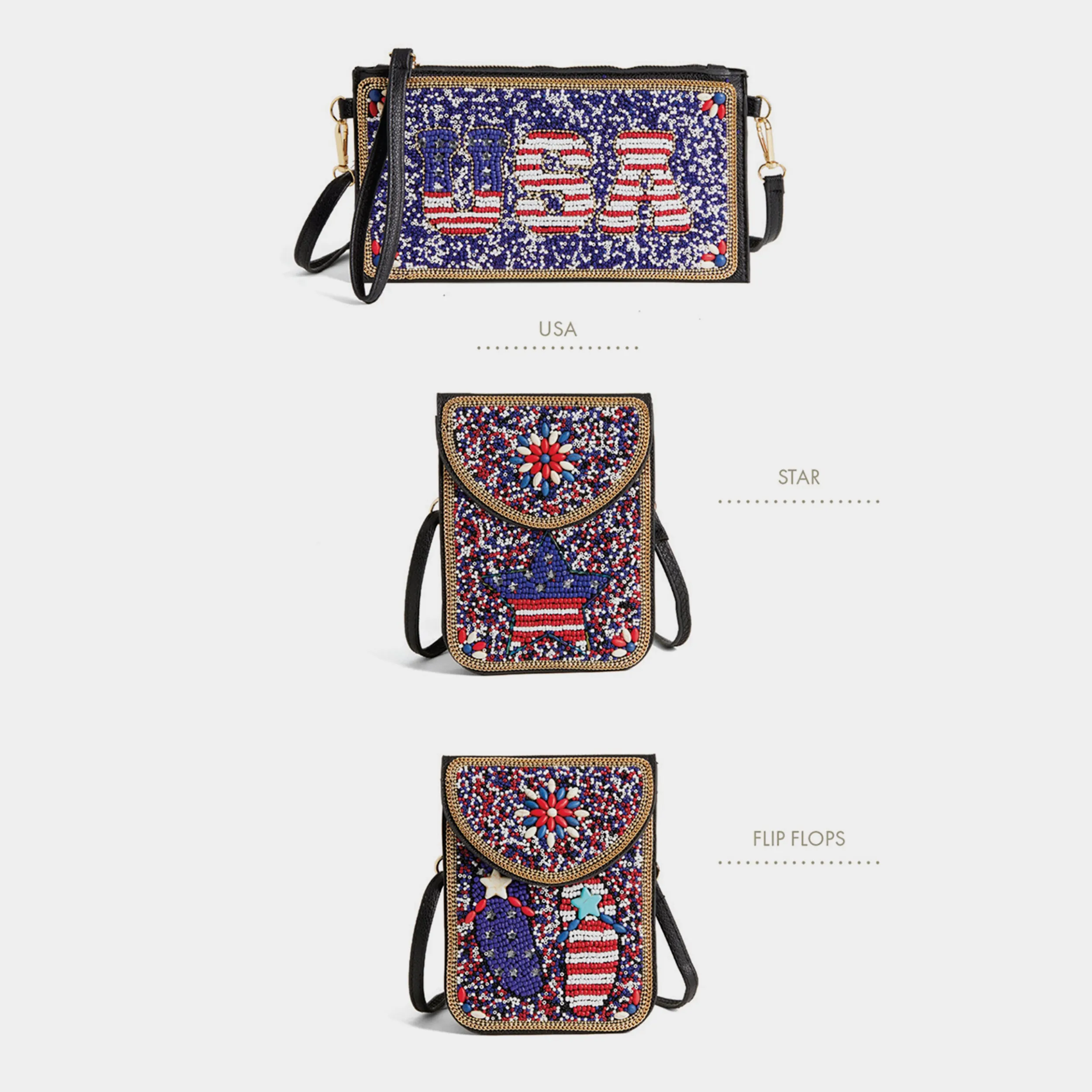 Artisan Beaded Patriotic Assortment Pack