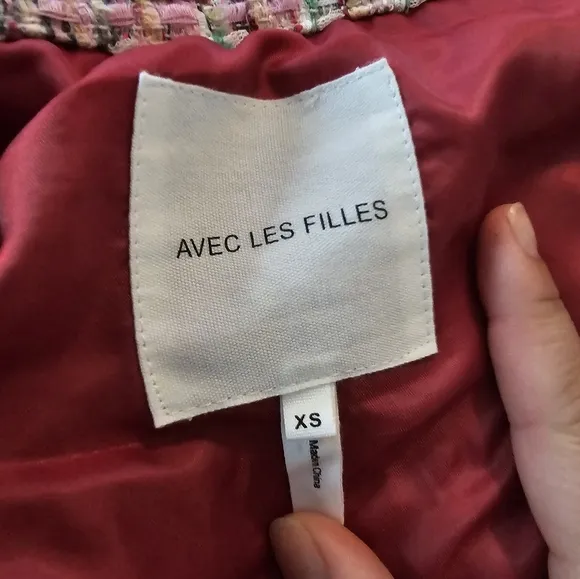 Avec Les Filles Long Pink Shacket in Spring Pinks size XS (oversized)