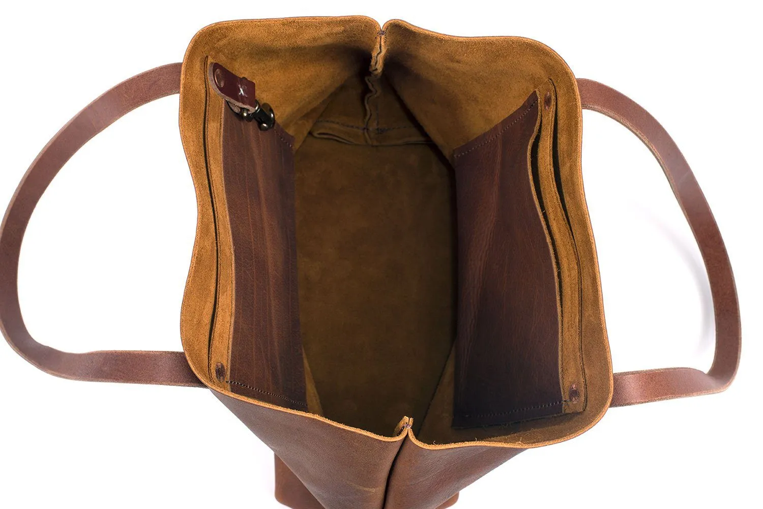 AVERY LEATHER TOTE BAG - MEDIUM - JADE BISON