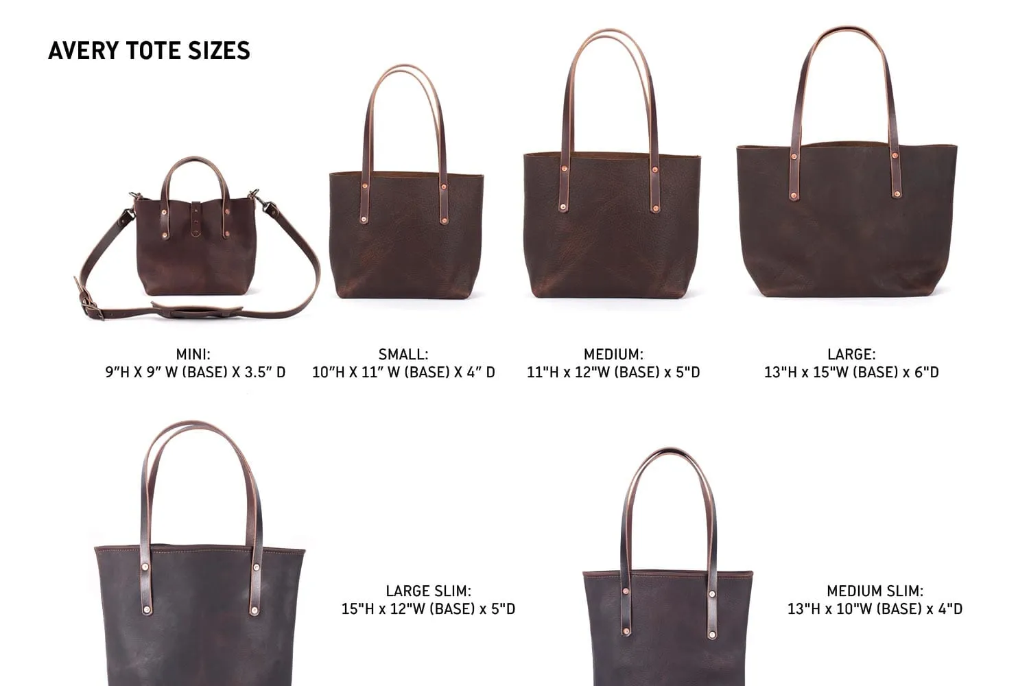 AVERY LEATHER TOTE BAG - MEDIUM - JADE BISON