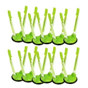 Baggy Rack - (12 Pack) Sandwich Bag Racks, Clip Food Storage Bags Onto Holder, Best Opener for Freezer & Storage Baggie - Ideal Plastic Kitchen, No Hassle Cooking Gadget Solutions For a Clean Pour