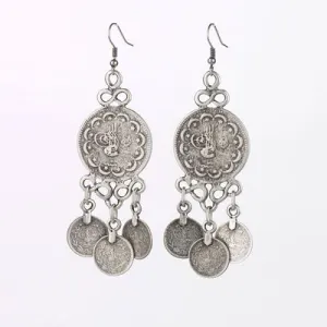 Bande de Vagabonds Turkish Large coin lucky drop earrings