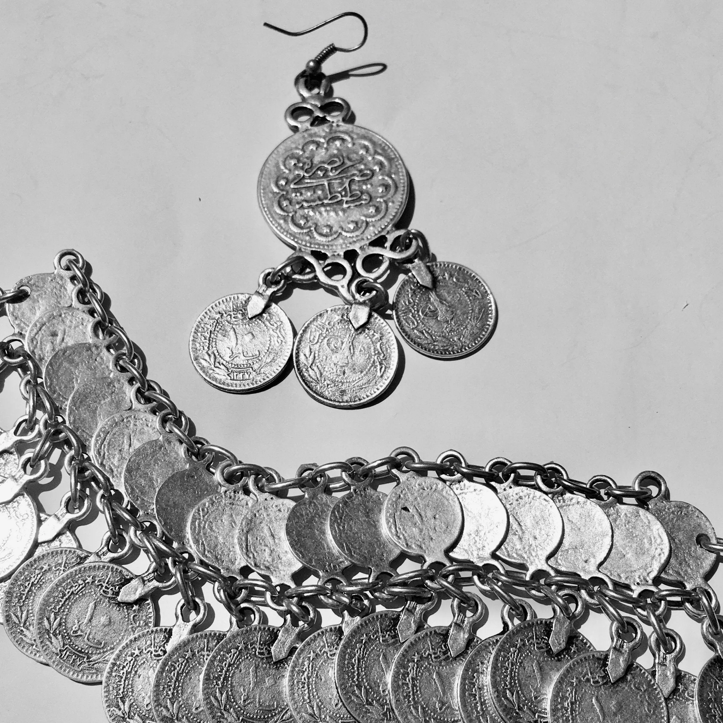 Bande de Vagabonds Turkish Large coin lucky drop earrings
