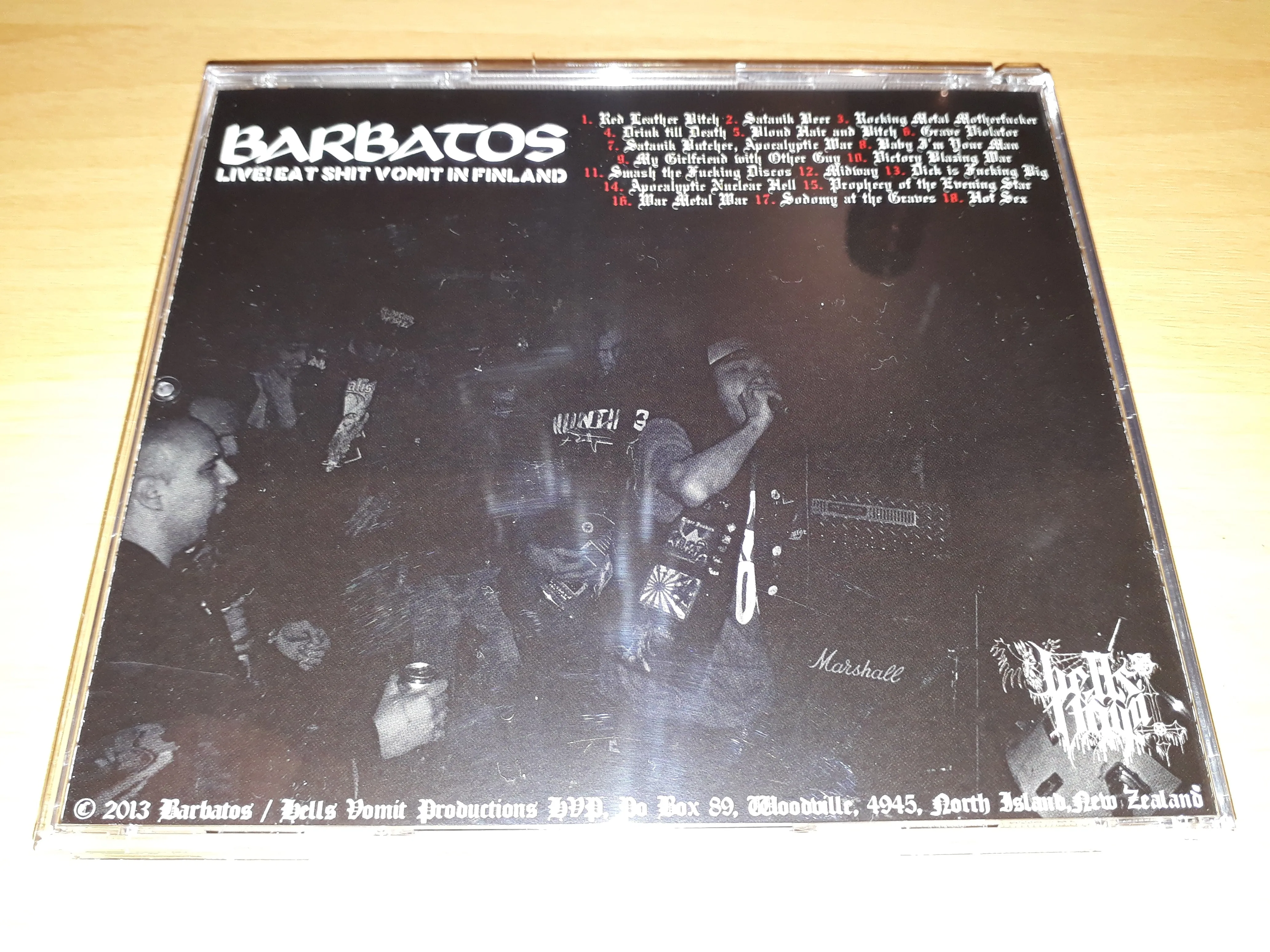 BARBATOS - Live! Eat Shit Vomit In Finland CD
