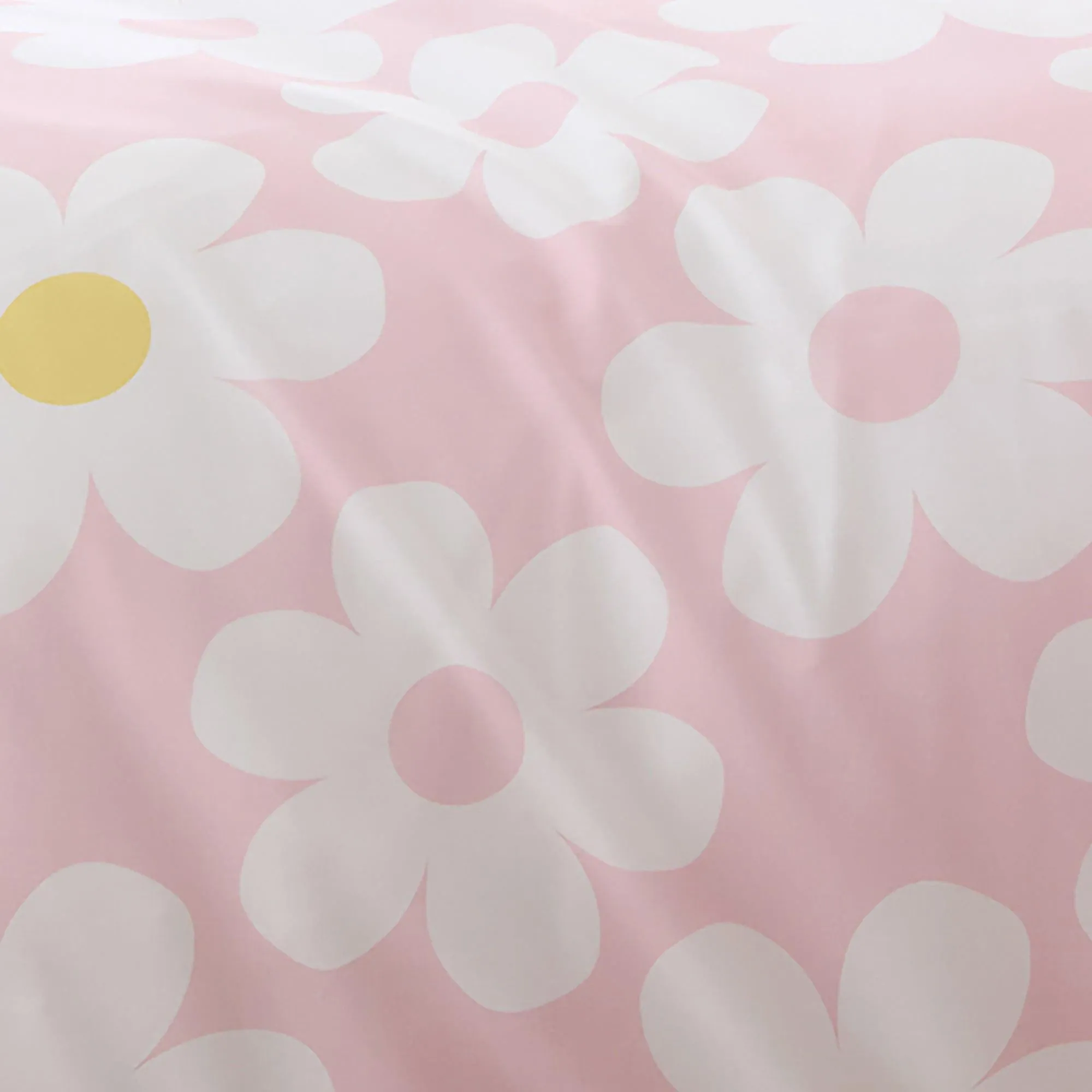 Bedlam Retro Daisy Duvet Cover Set - Pink