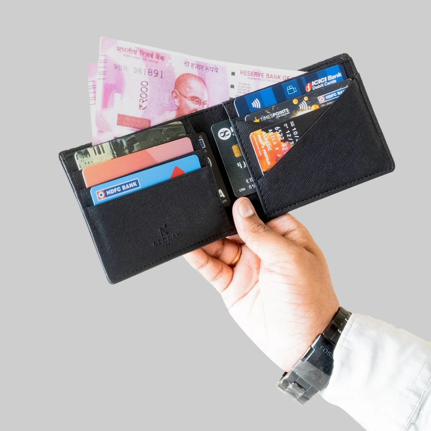 BIFOLD WALLET FOR MEN   KEYCHAIN
