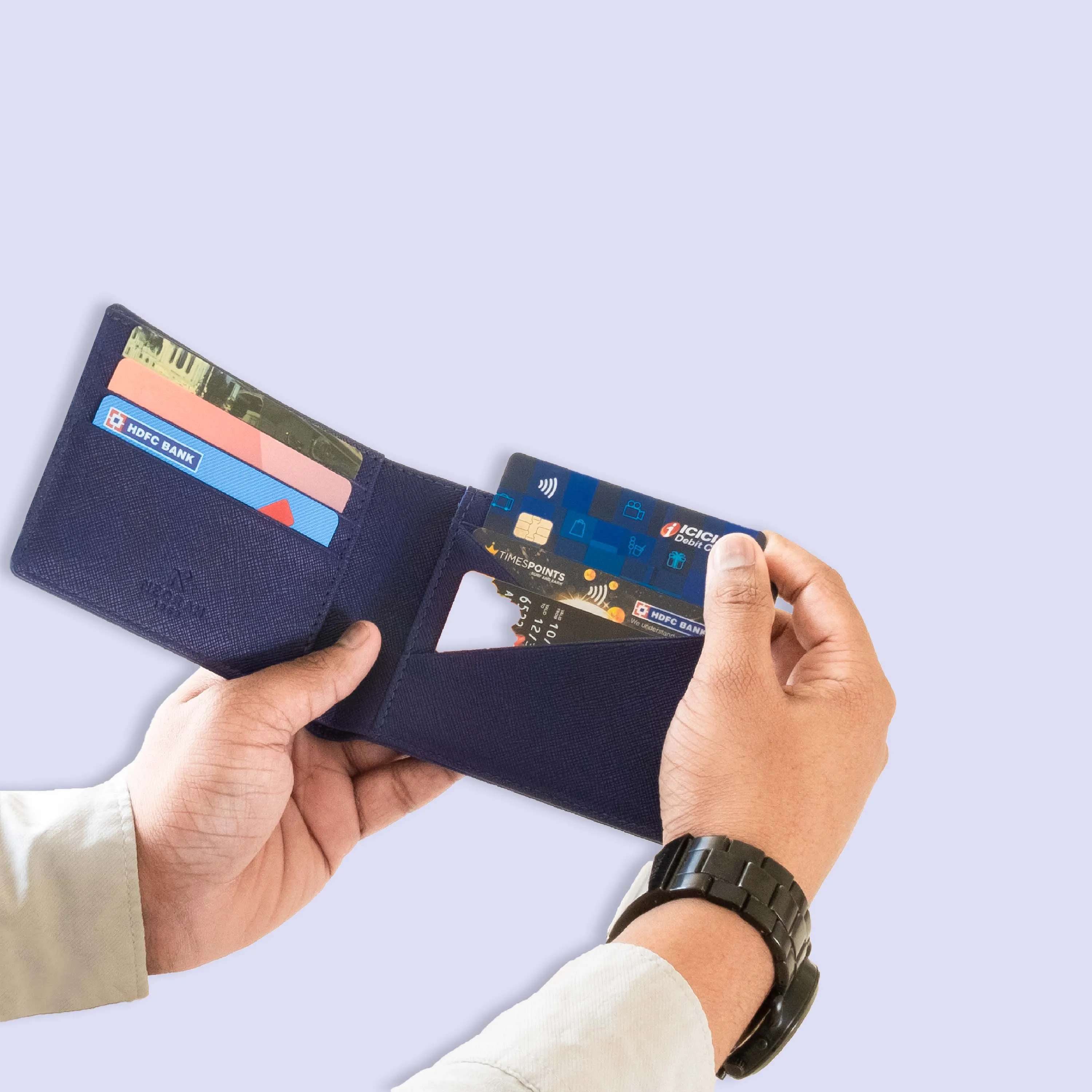 BIFOLD WALLET FOR MEN   KEYCHAIN