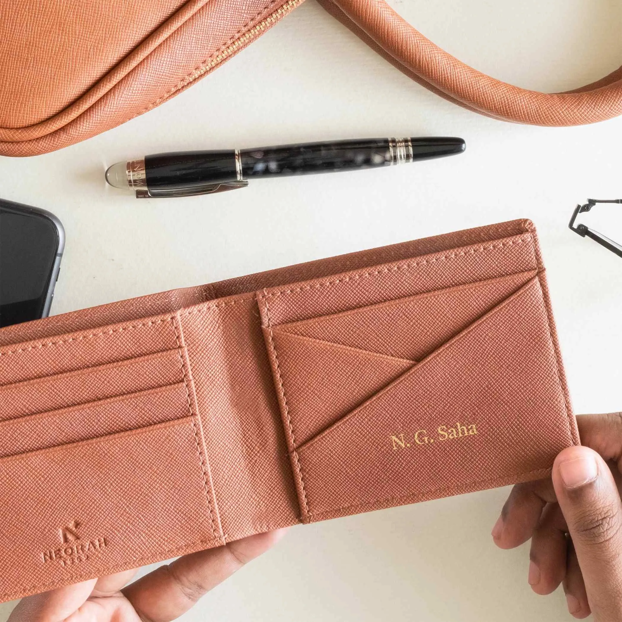 BIFOLD WALLET FOR MEN   KEYCHAIN