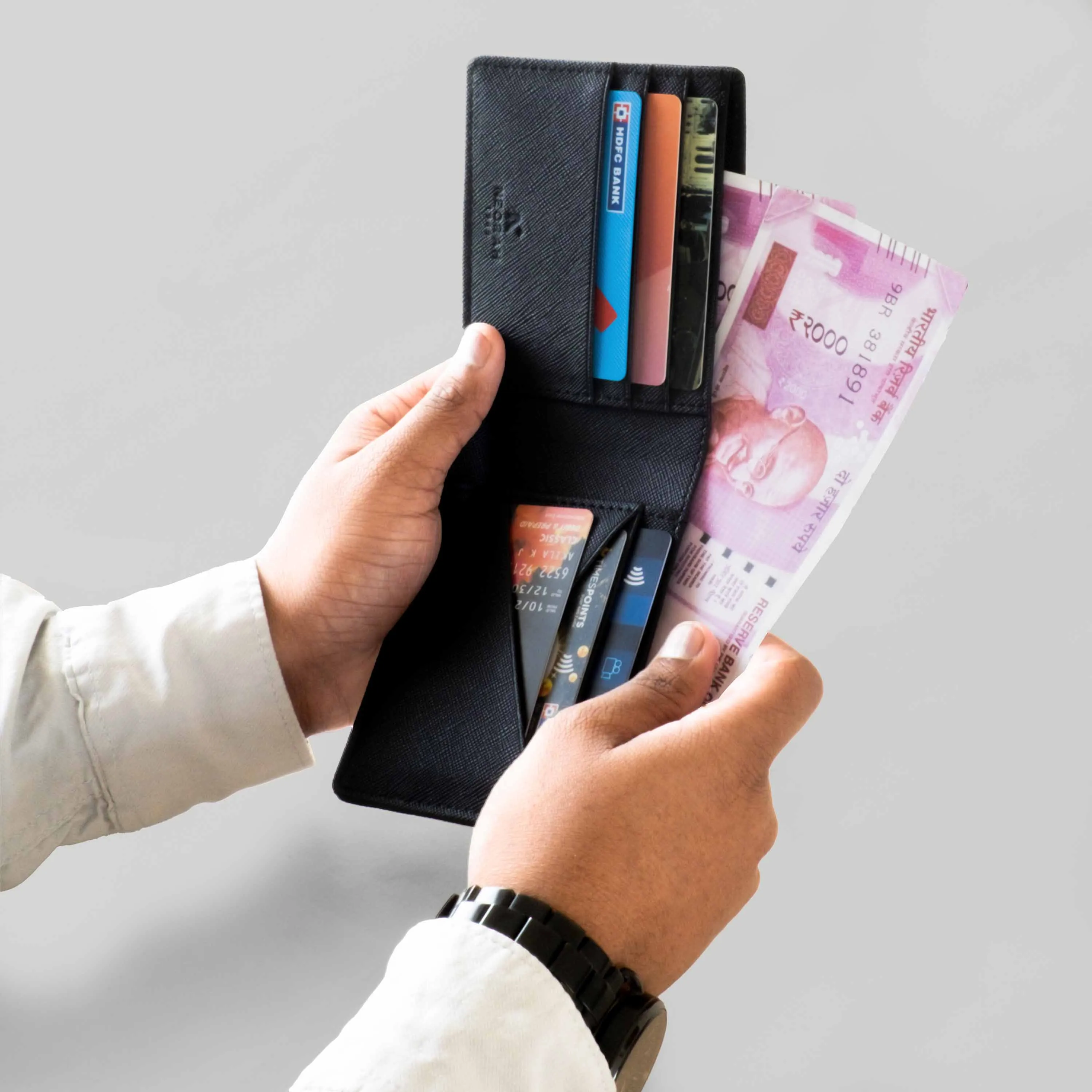 BIFOLD WALLET FOR MEN   KEYCHAIN