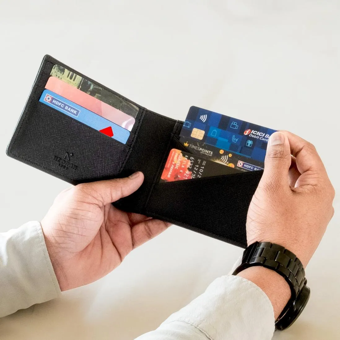 BIFOLD WALLET FOR MEN   KEYCHAIN