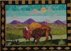 BJ Designs & Patterns Bryson Bison Applique Quilt Pattern