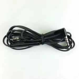 Black Audio Cable with Samsung Galaxy Controls & Mic for Sennheiser headphones HD 2.30G
