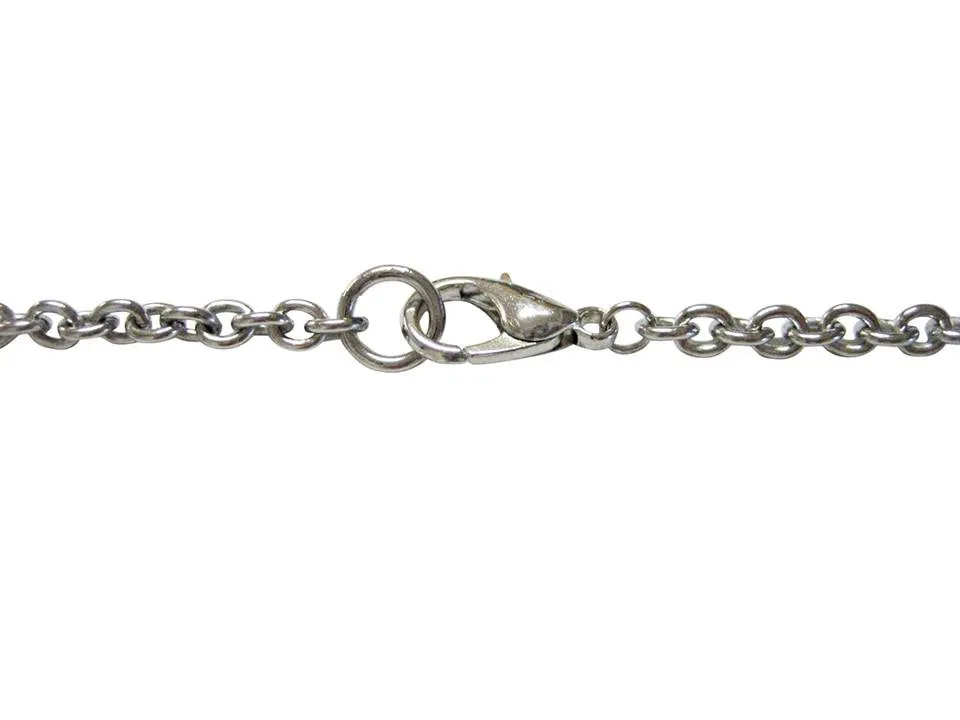 Black Keep Calm and Carry On Necklace