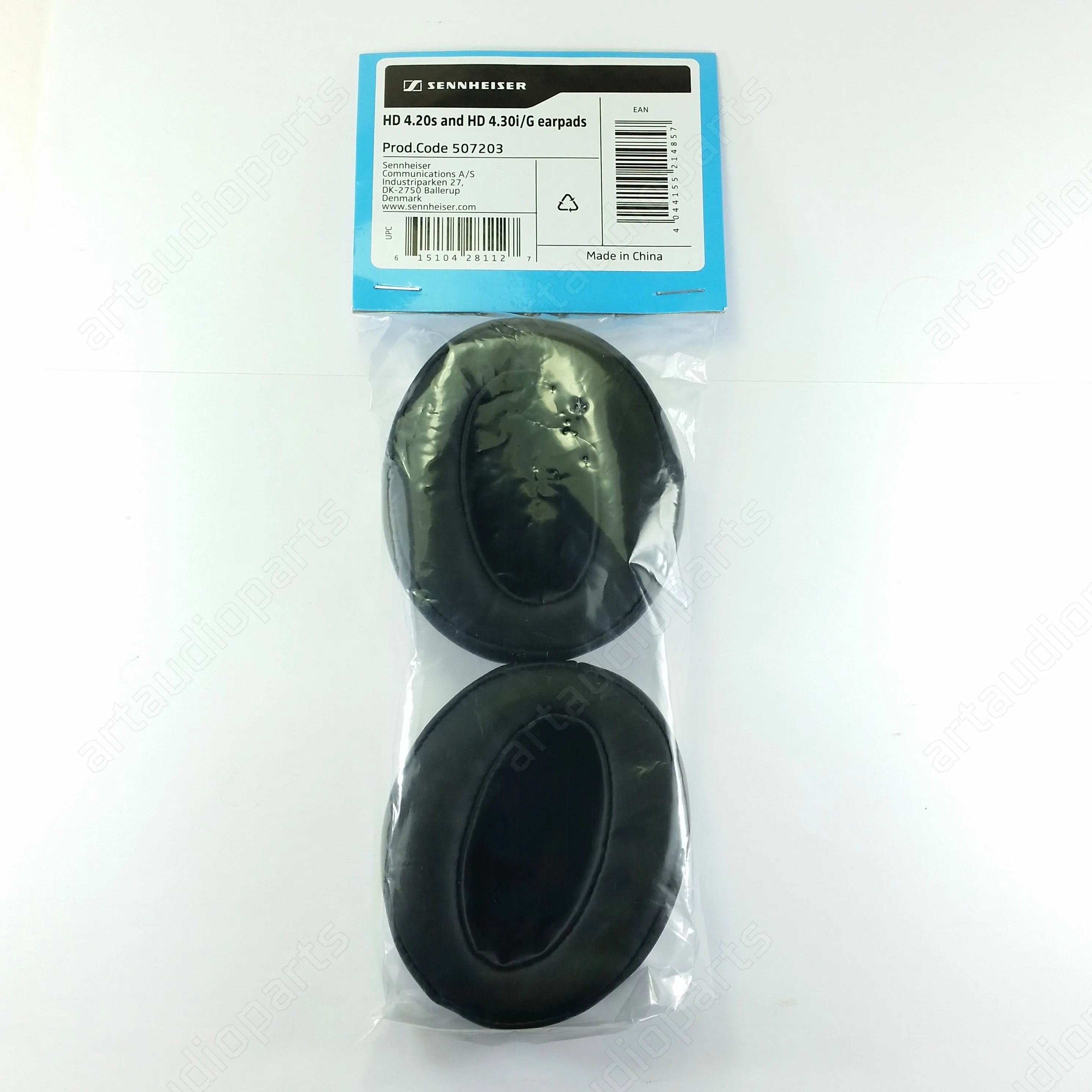 Black Leatherette Earpads (1 Pair) for Sennheiser HD4.20 HD4.30 HD4.40 headphones