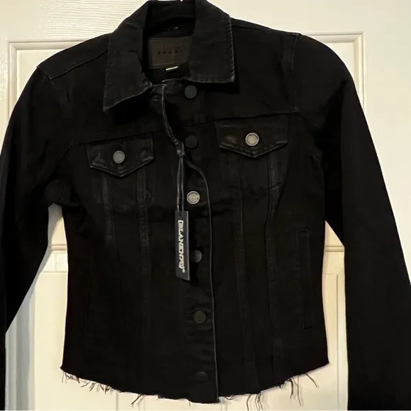 Blank NYC NWT black denim jacket. Size XS