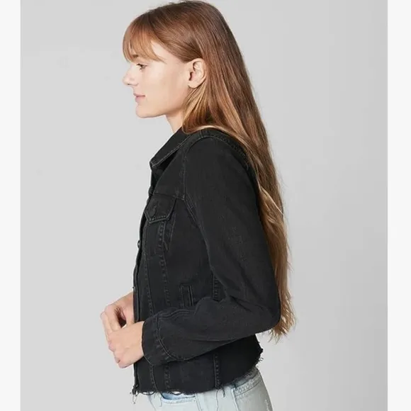 Blank NYC NWT black denim jacket. Size XS