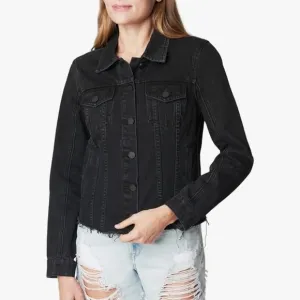 Blank NYC NWT black denim jacket. Size XS