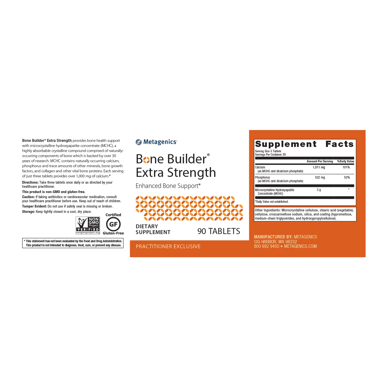 Bone Builder® Extra Strength (formerly Cal Apatite 1000) <br>Enhanced Bone Support*
