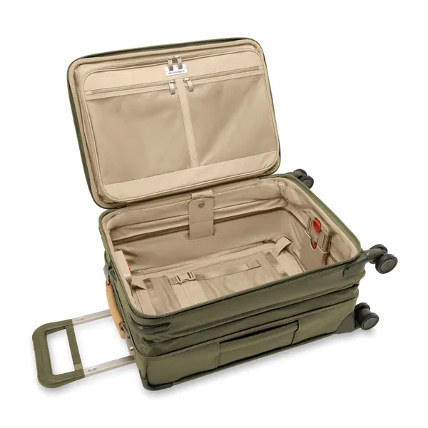 Briggs & RIley Baseline Essential Carry-On Spinner - Olive