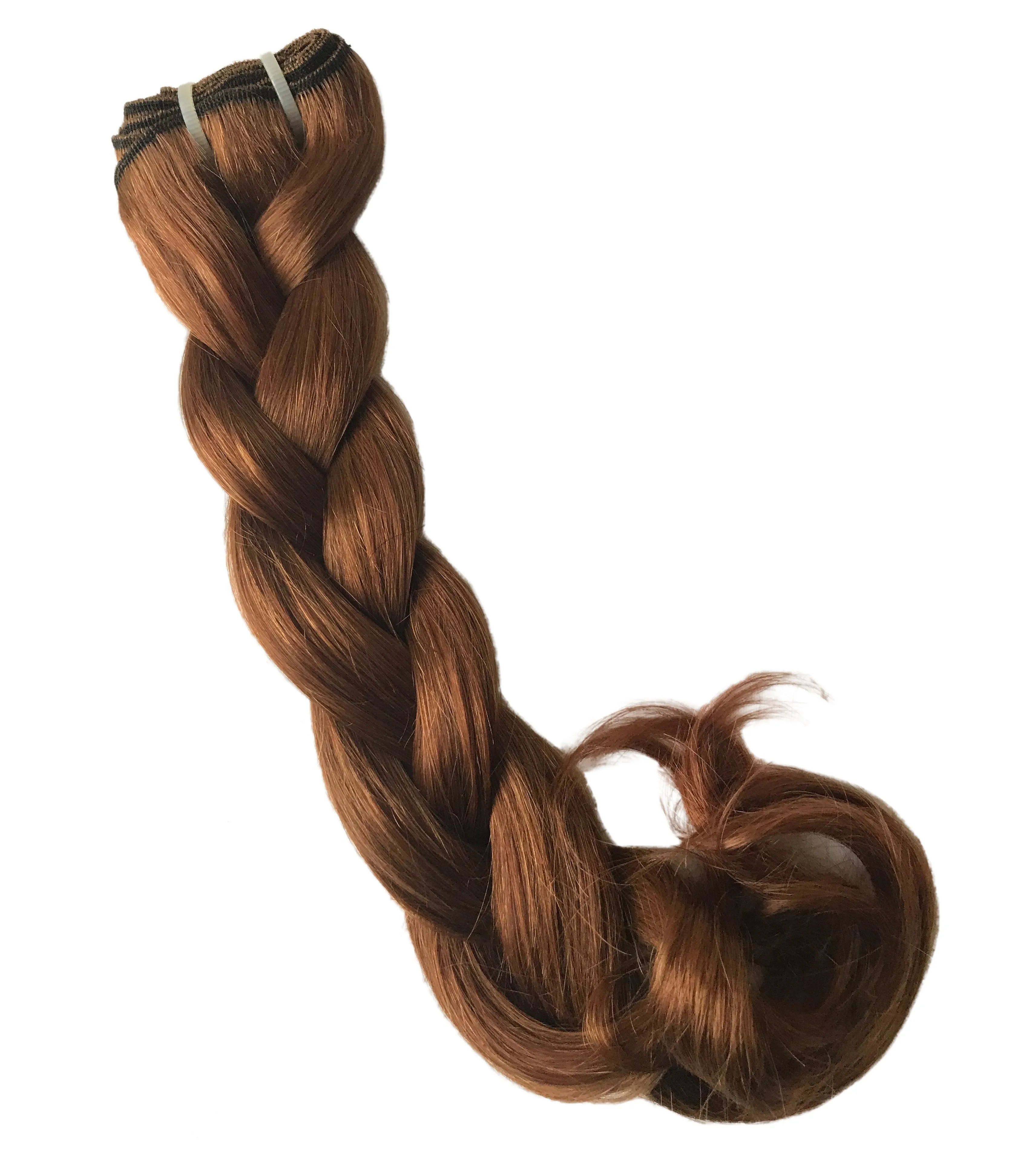 Brown Natural Hair Weft Color #6