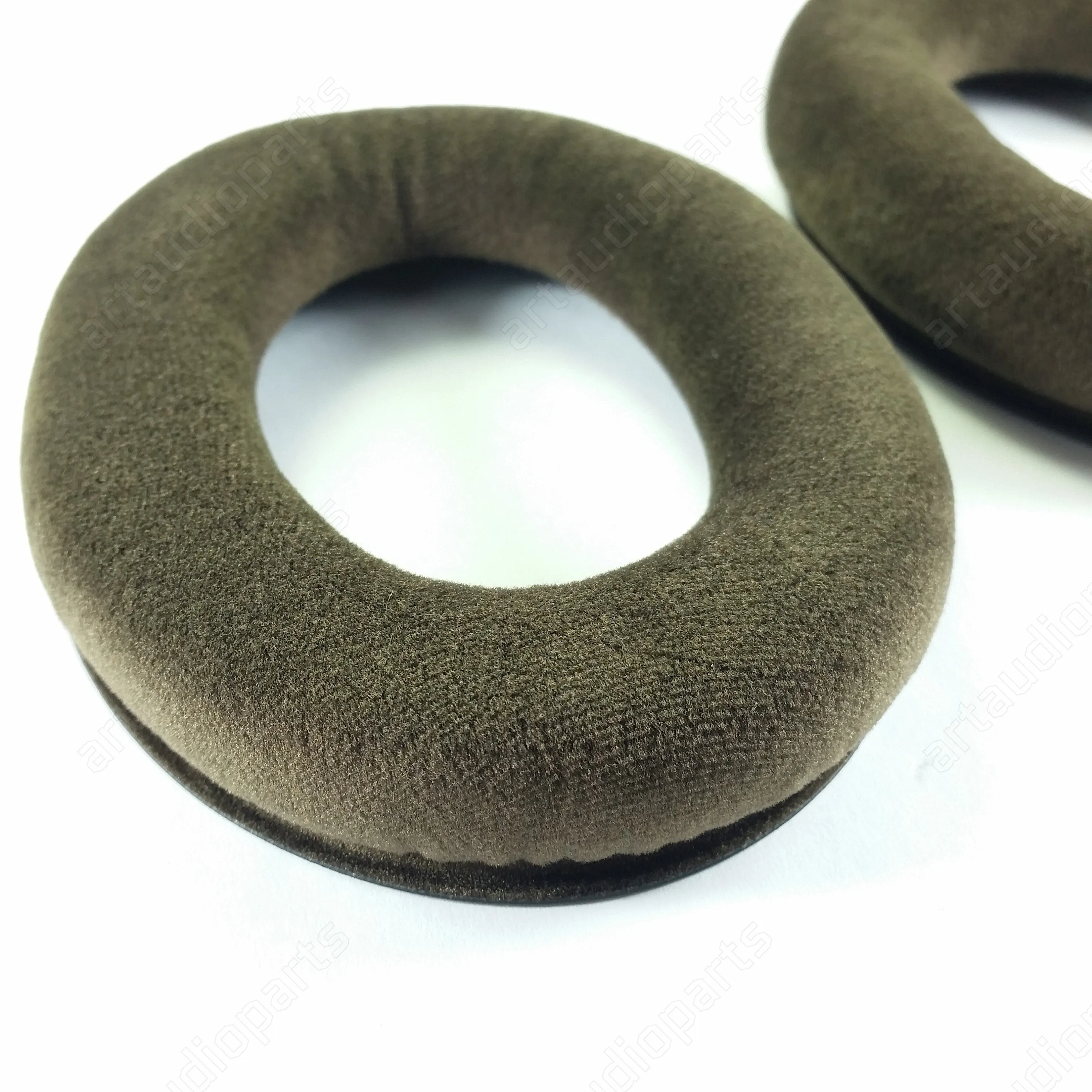 Brown Velour Earpads 1 Pair for Sennheiser headphones HD599