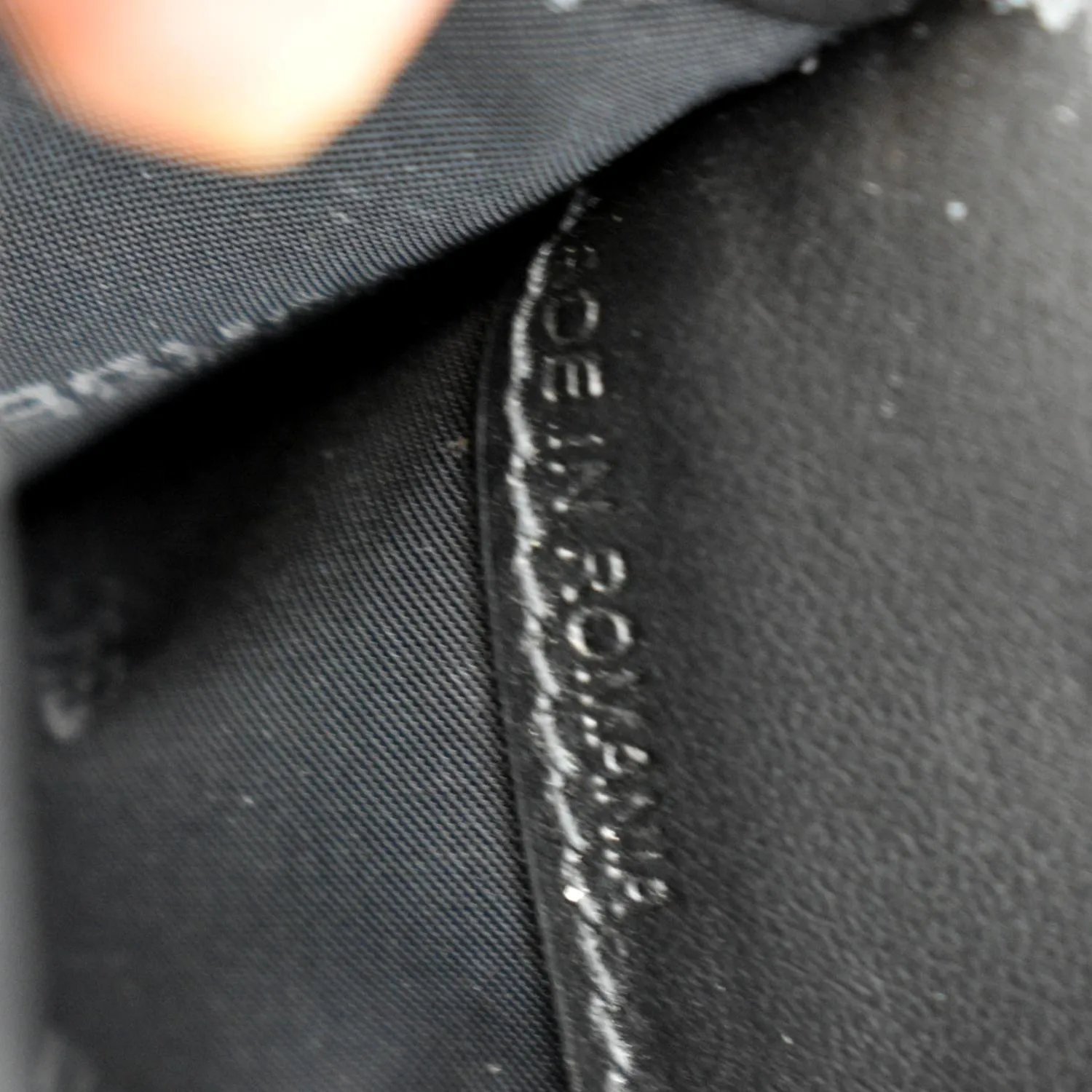 BURBERRY Continental Vintage Leather Check Wallet Black