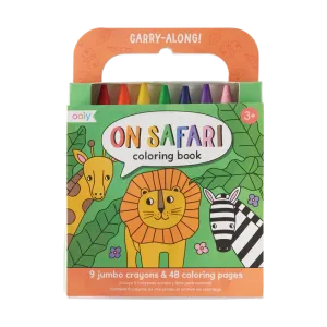 Carry Along Crayon & Coloring Book Kit - On Safari