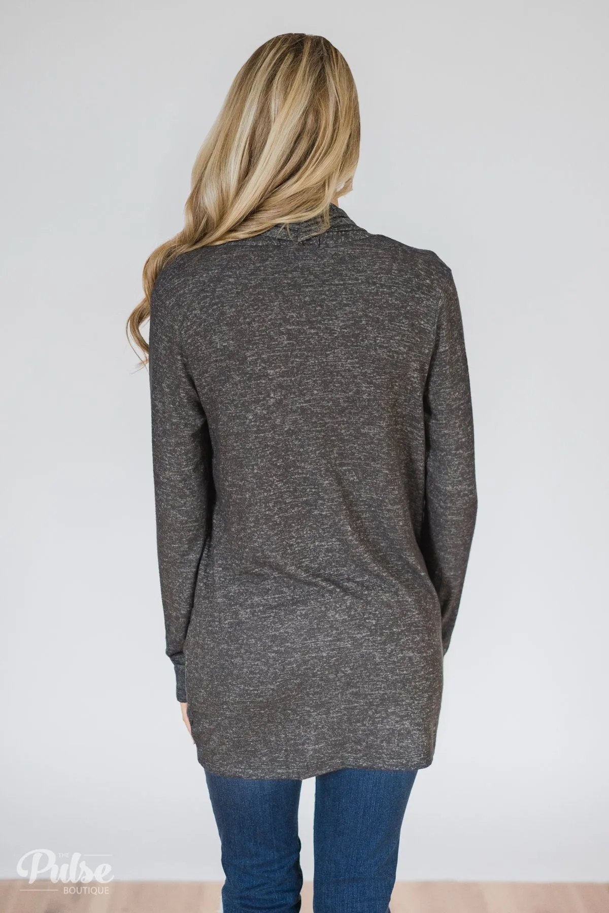 Carry On Cardigan- Charcoal