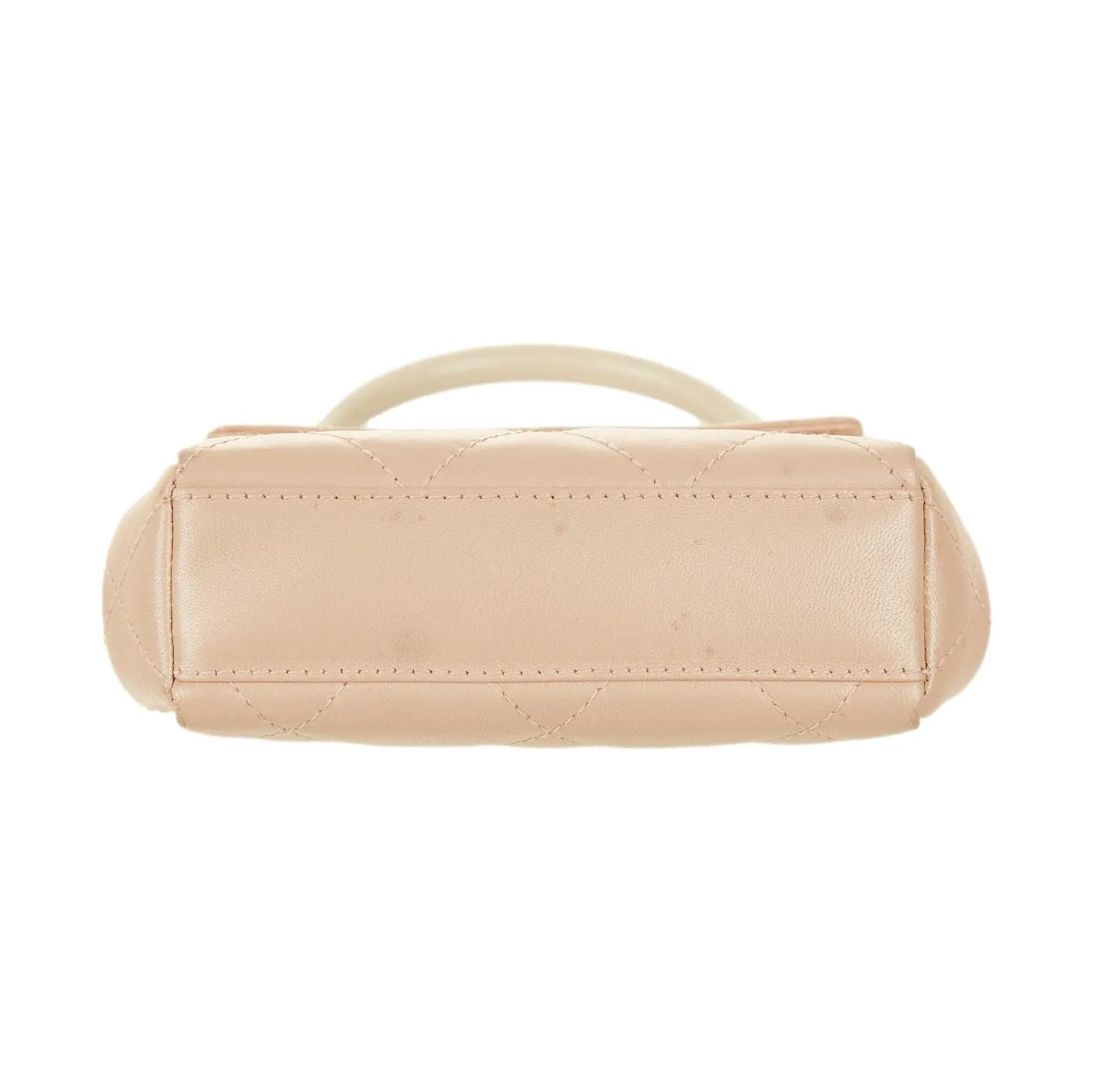 Chanel Pink Quilted Ring Top Handle Bag