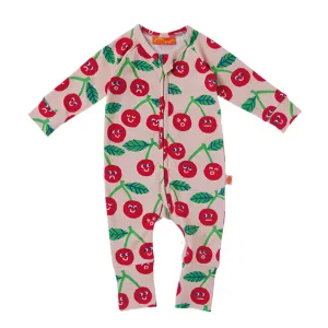 CHEEKY CHERRY LS ROMPER