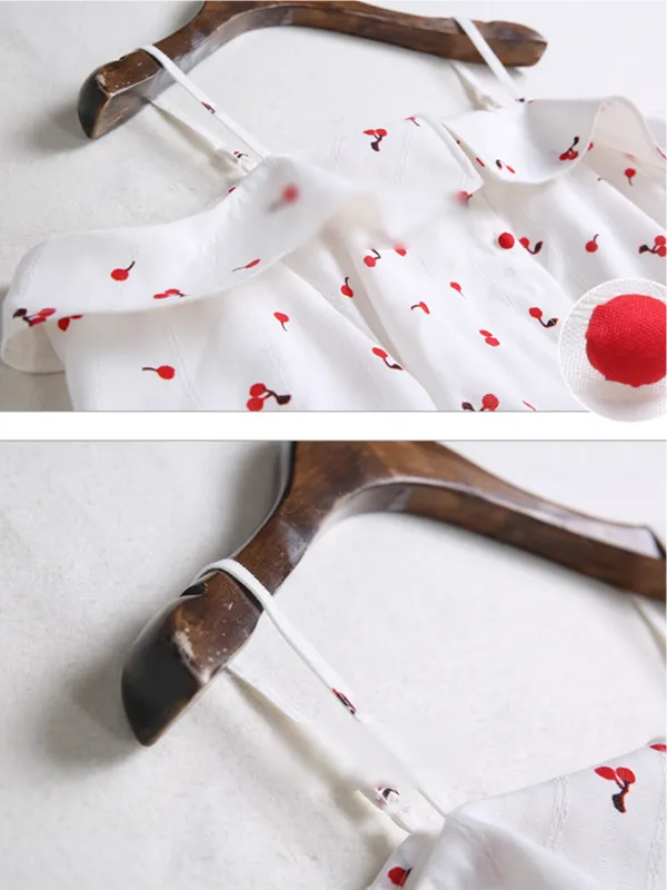 cherry cutie off-the-shoulder top