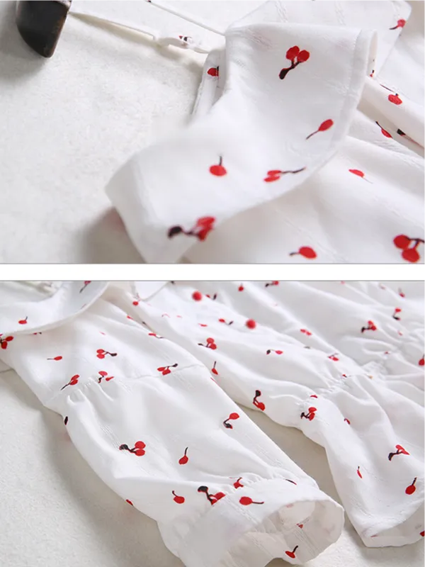 cherry cutie off-the-shoulder top