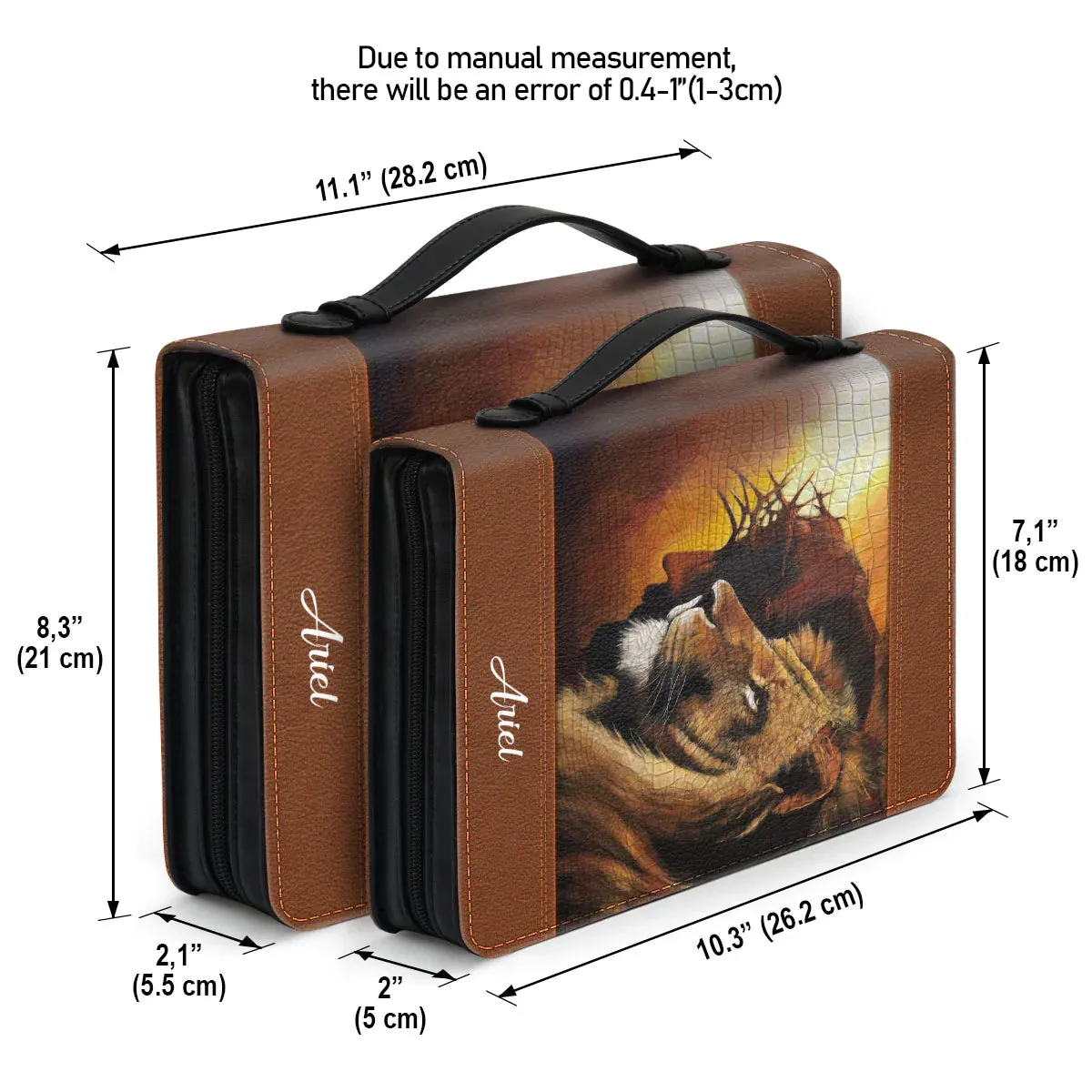 Christianart Bible Cover - There Is Power In The Name Of Jesus - Personalized Gifts for Pastor - Personalized Bible Cover For Men - CABBBCV21060324.