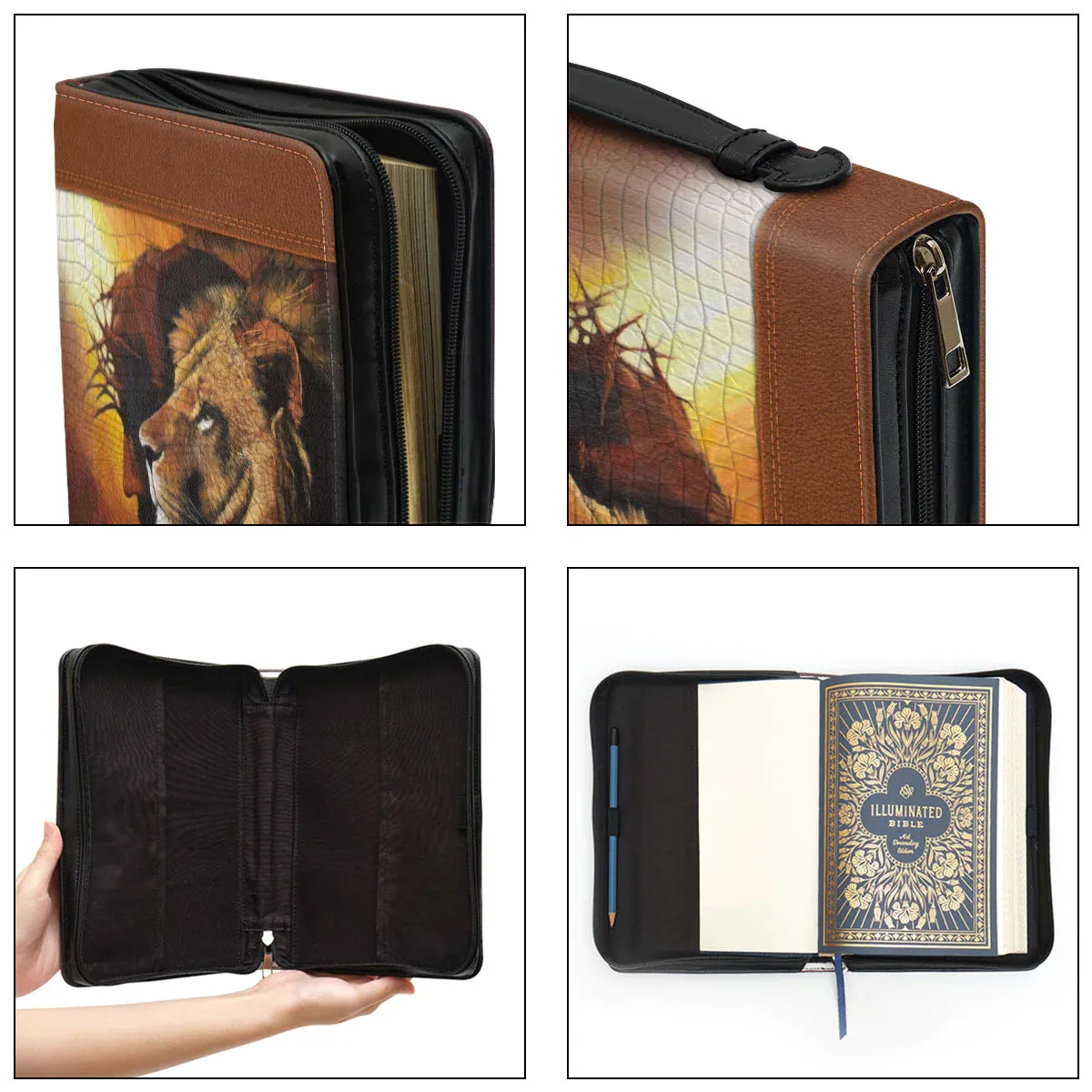 Christianart Bible Cover - There Is Power In The Name Of Jesus - Personalized Gifts for Pastor - Personalized Bible Cover For Men - CABBBCV21060324.