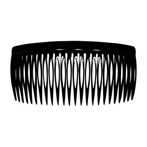 Classic Extra Large Black Side Comb