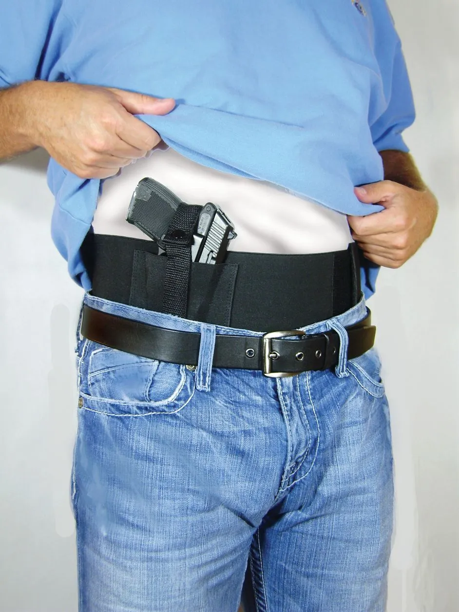Concealed Carry Belly Band Black Medium Size