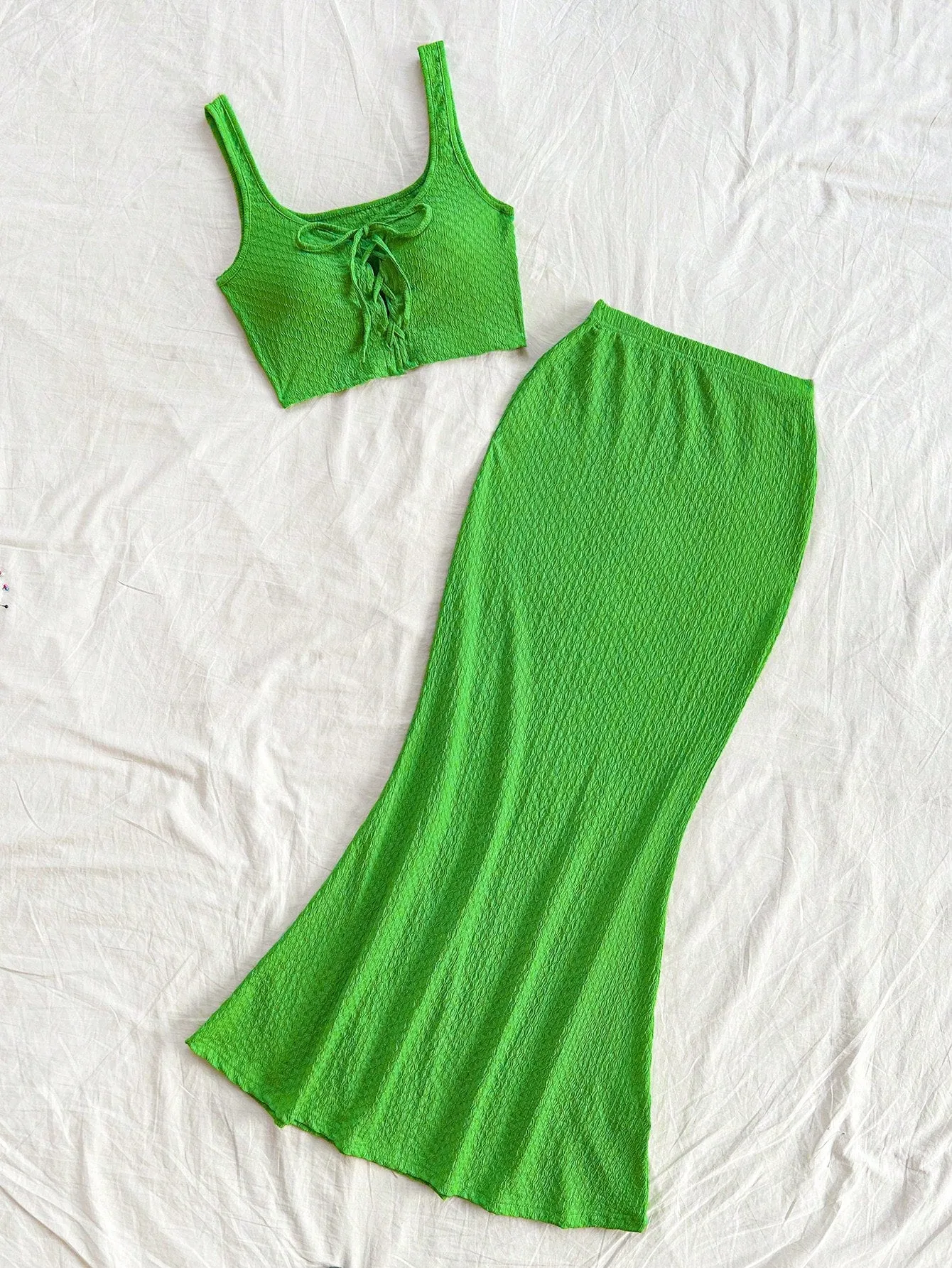 Conjunto de playa romántico de 2 piezas Cherry Vibes