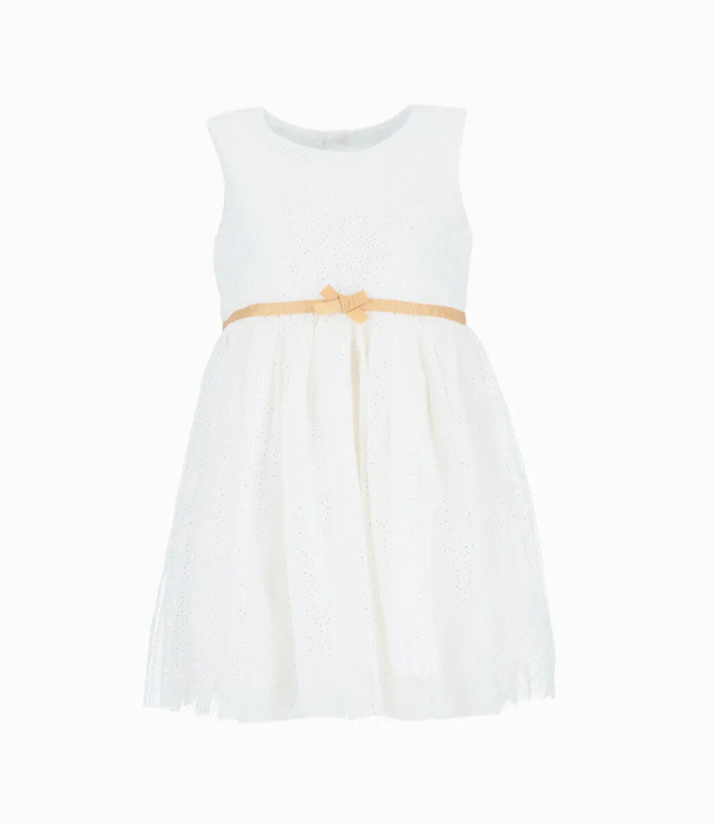 Conjunto niña de vestido y abrigo
