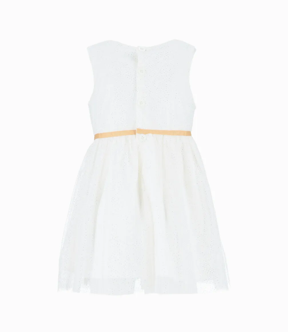 Conjunto niña de vestido y abrigo