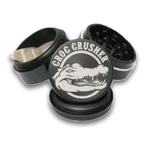 Croc Crusher - 1.5 Inch Herb Grinder (4 pc. Black)