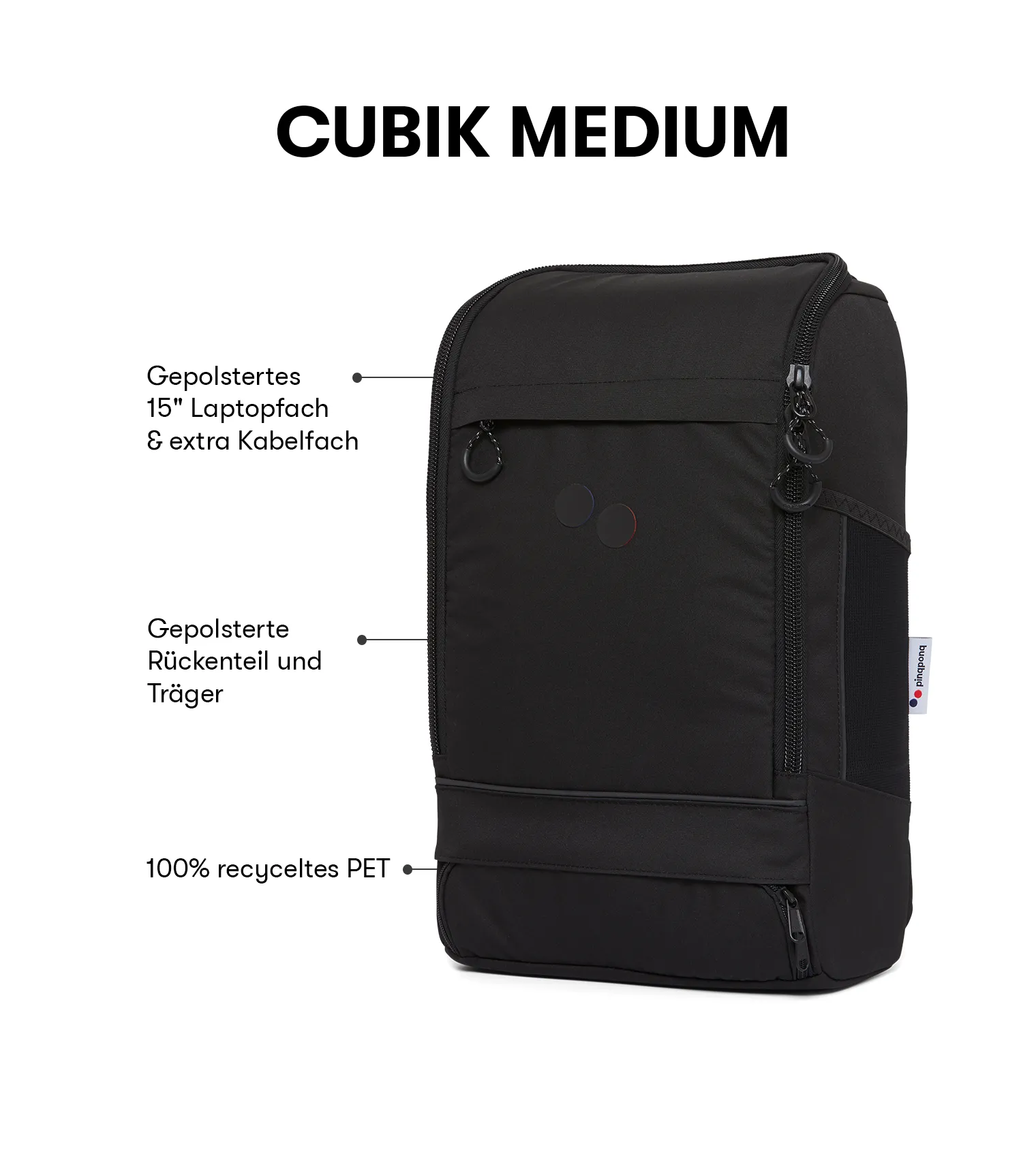 Cubik Medium - Rooted Black